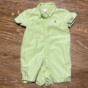 Mint green RL romper Jon Jon